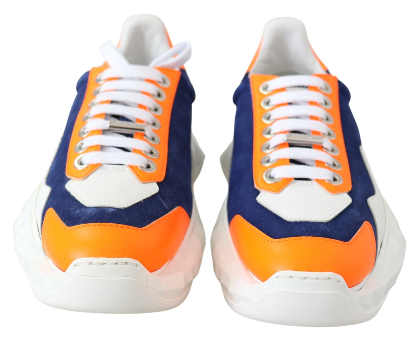 Jimmy Choo Electric Elegance Leather Mix Sneakers - Walk-In Closet