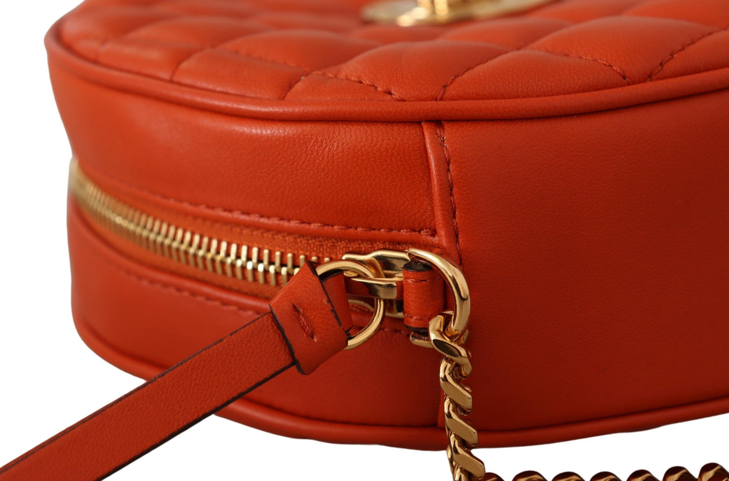 Versace Elegant Round Nappa Leather Crossbody Bag - Walk-In Closet