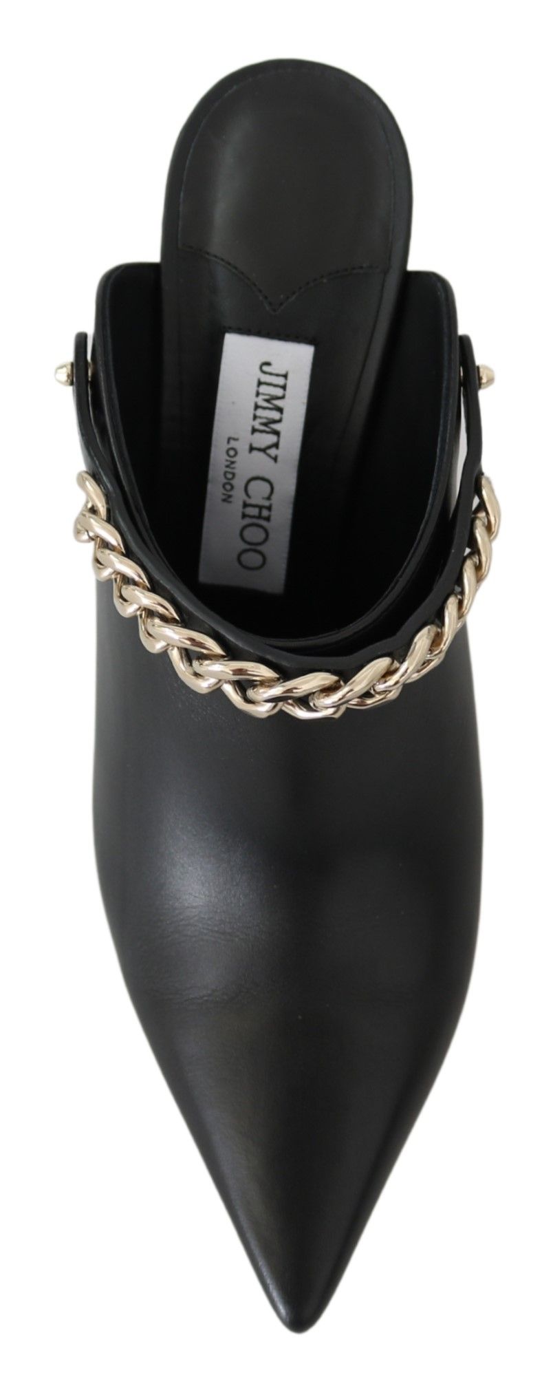 Jimmy Choo Elegant Black Gold Leather Pumps - Walk-In Closet