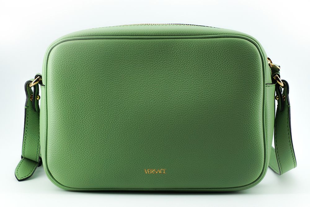 Versace Elegant Mint Green Leather Camera Case Bag - Walk-In Closet