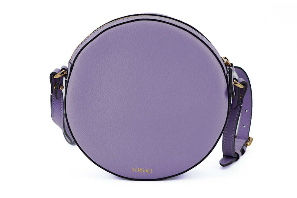 Versace Elegant Purple Round Shoulder Bag - Walk-In Closet