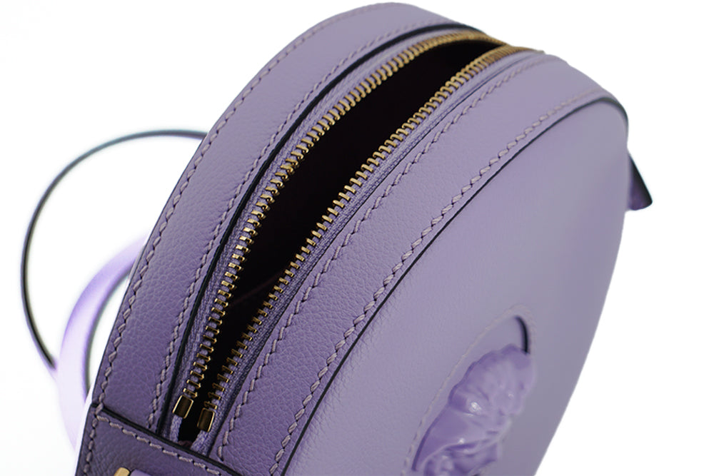 Versace Elegant Purple Round Shoulder Bag - Walk-In Closet