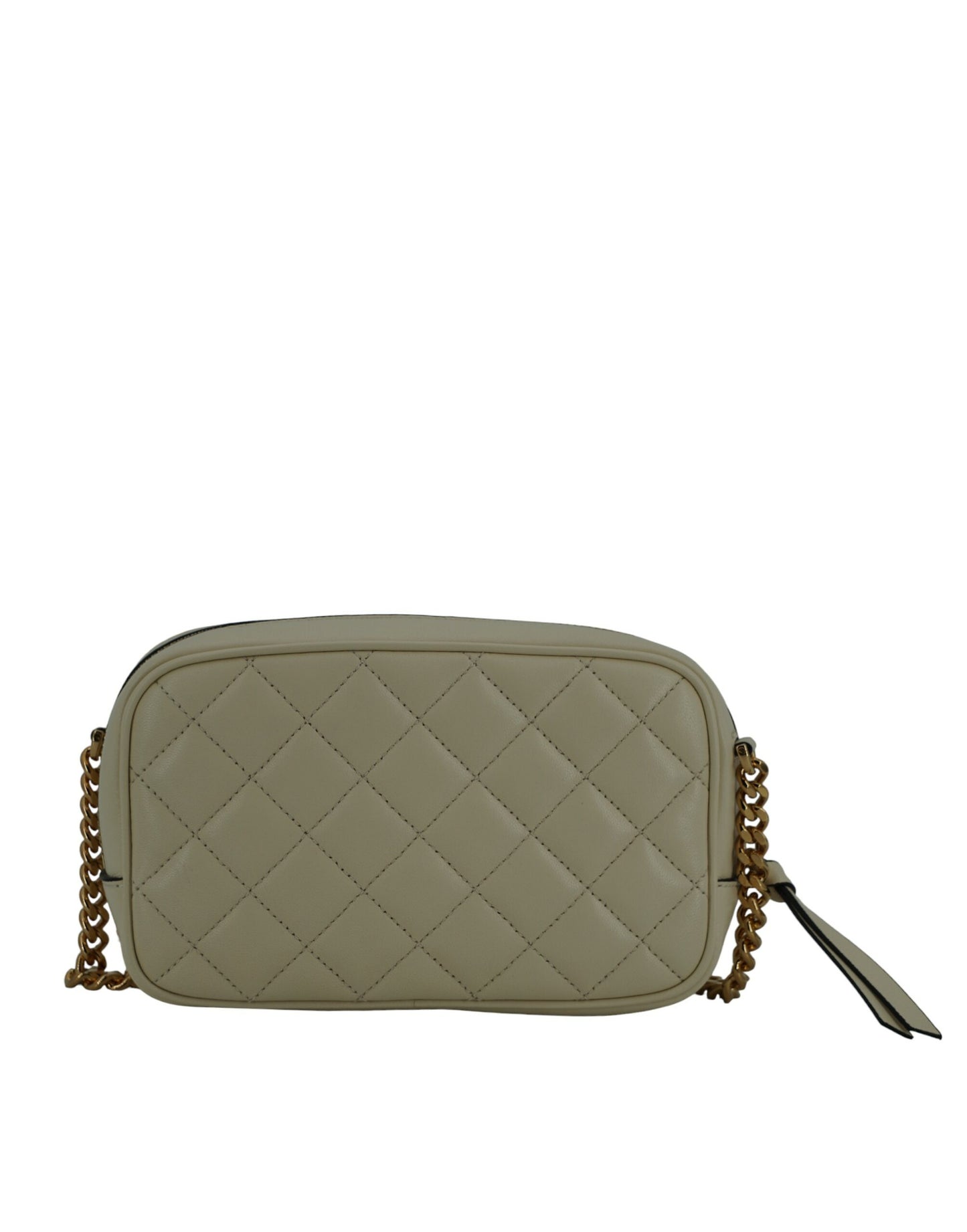 Versace Elegant White Lamb Leather Camera Bag - Walk-In Closet