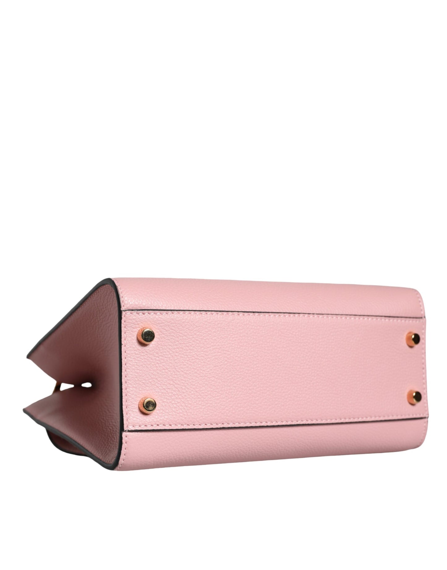 Versace Pink Small Top Handle Grainy Calf Leather Crossbody Bag - Walk-In Closet