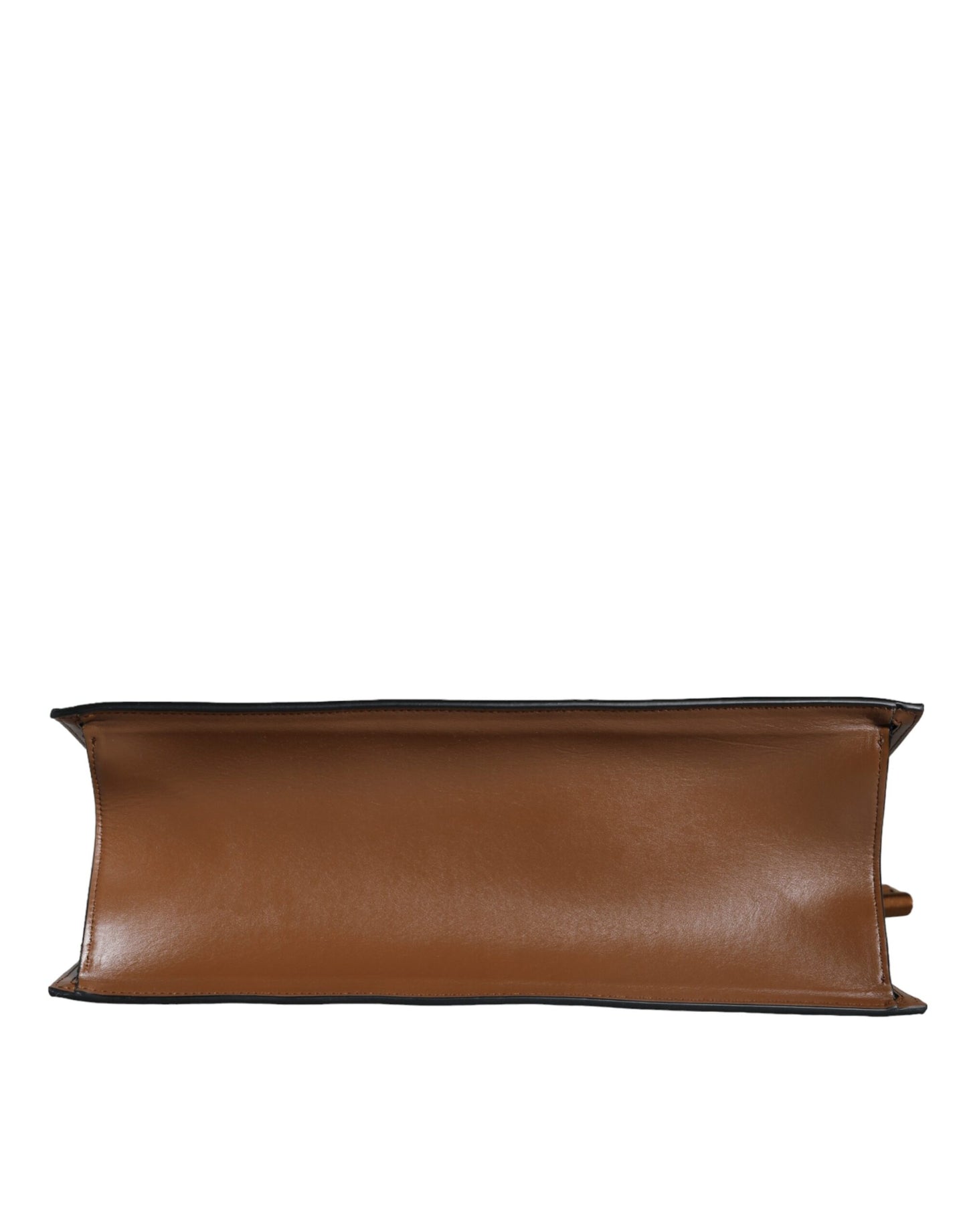 Versace Brown Top Handle Jacquard Leather Logo Crossbody Tote Bag - Walk-In Closet