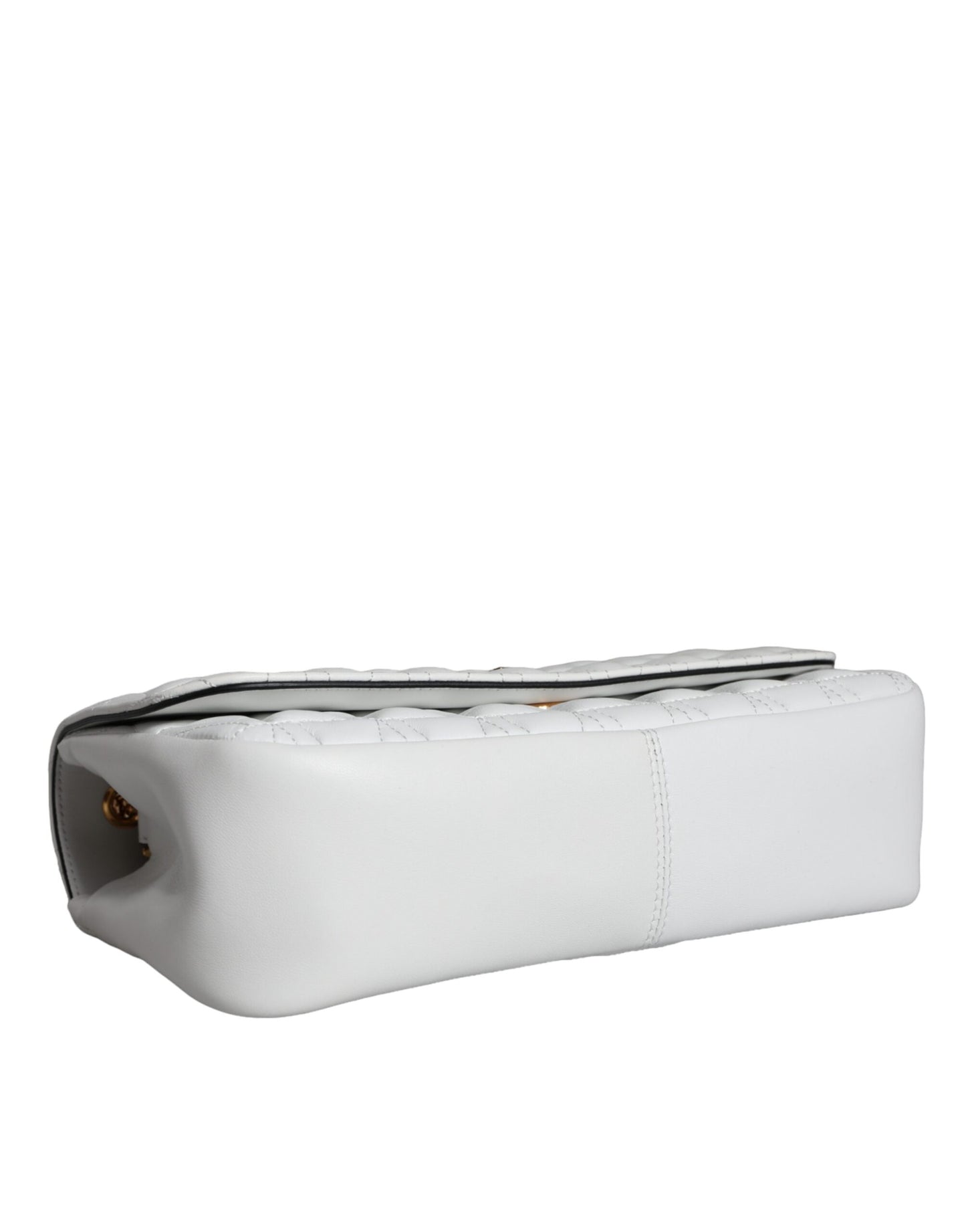 Versace White Mini Nappa Leather Crossbody Shoulder Bag - Walk-In Closet