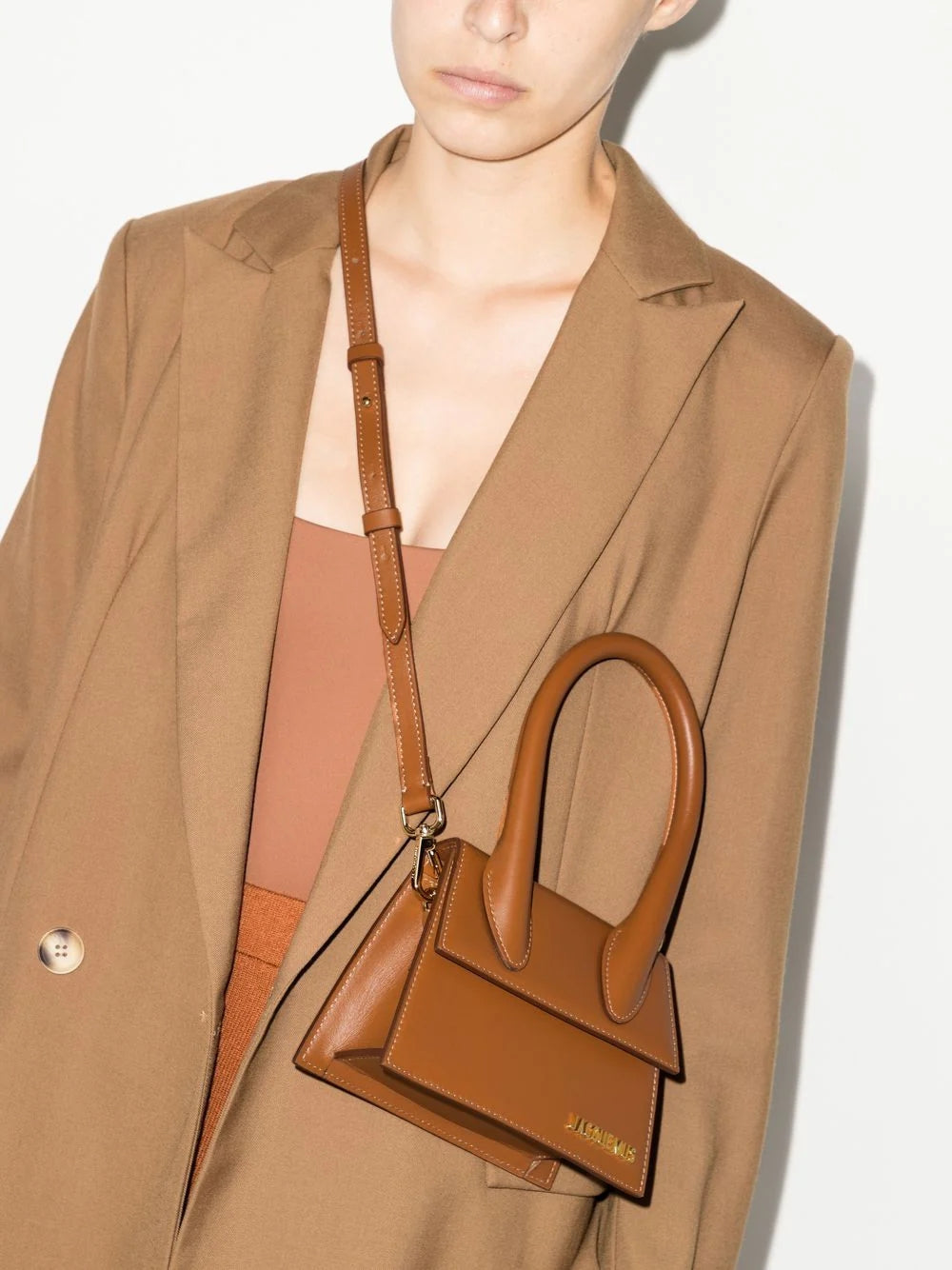 Jacquemus Le Chiquito Moyen Brown Bag - Walk-In Closet