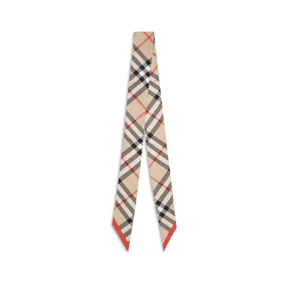 Burberry Silk Check Scarf - Walk-In Closet