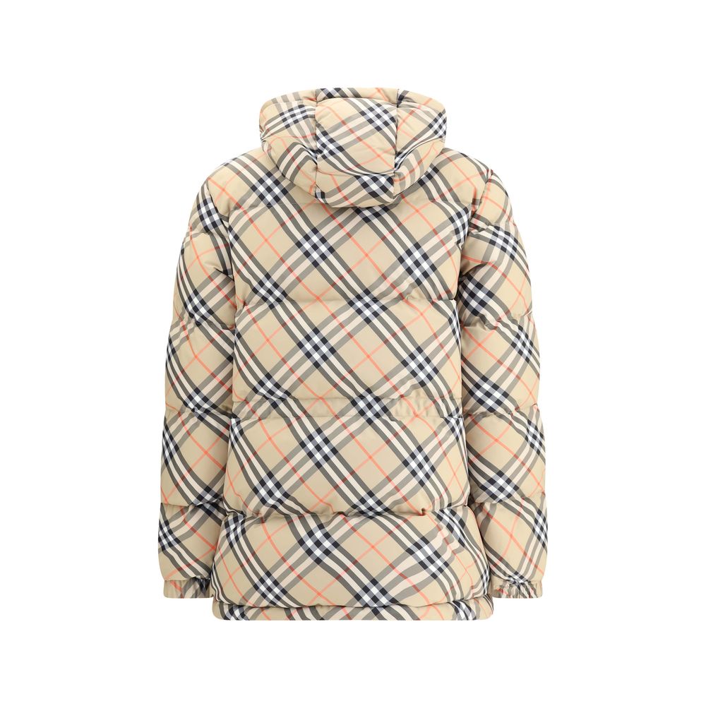 Burberry Hooded Check Down Jacket - Walk-In Closet