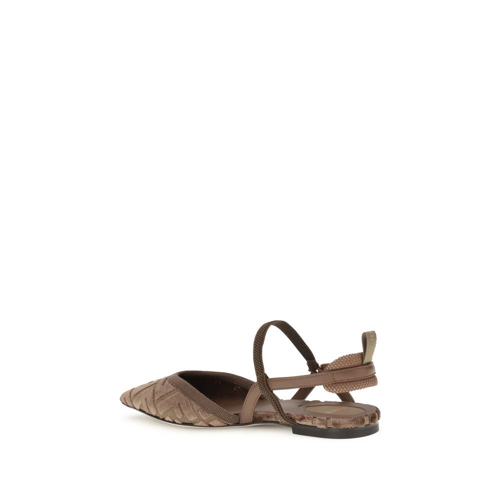 Fendi Colibrì Lite slingback Ballerinas - Walk-In Closet