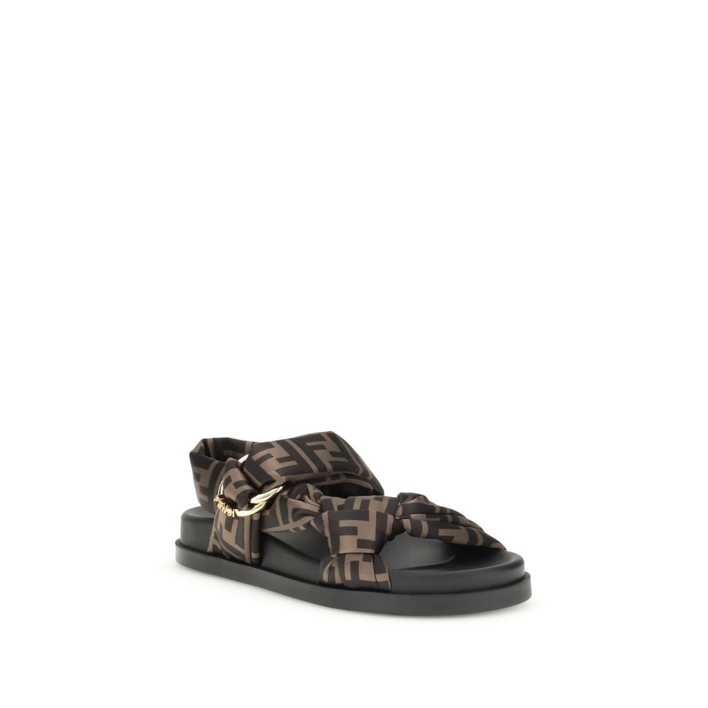 Fendi FF satin Sandals - Walk-In Closet