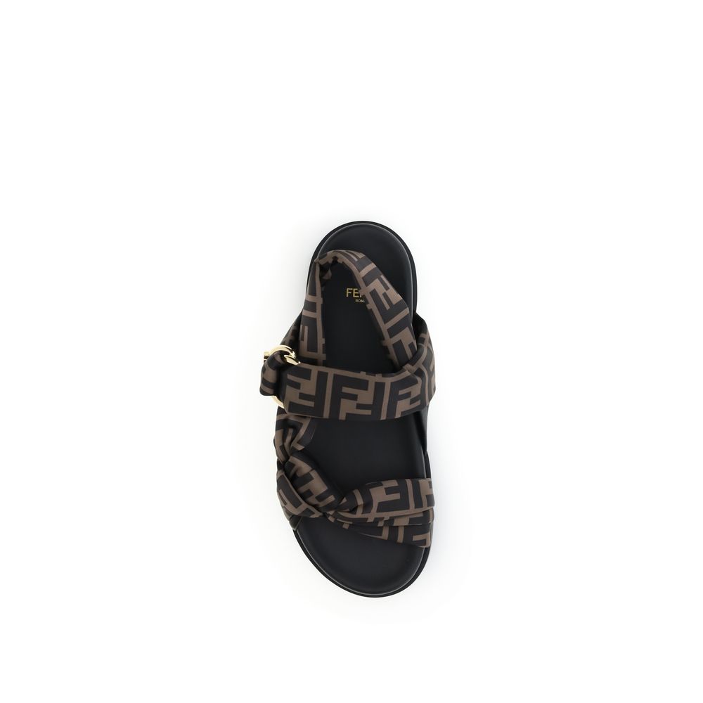 Fendi FF satin Sandals - Walk-In Closet
