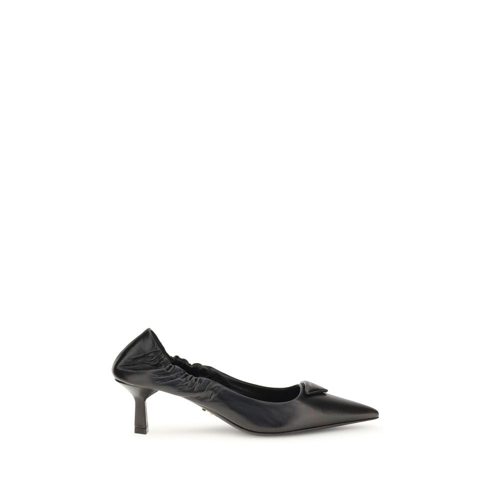 Prada Leather logo Pumps - Walk-In Closet