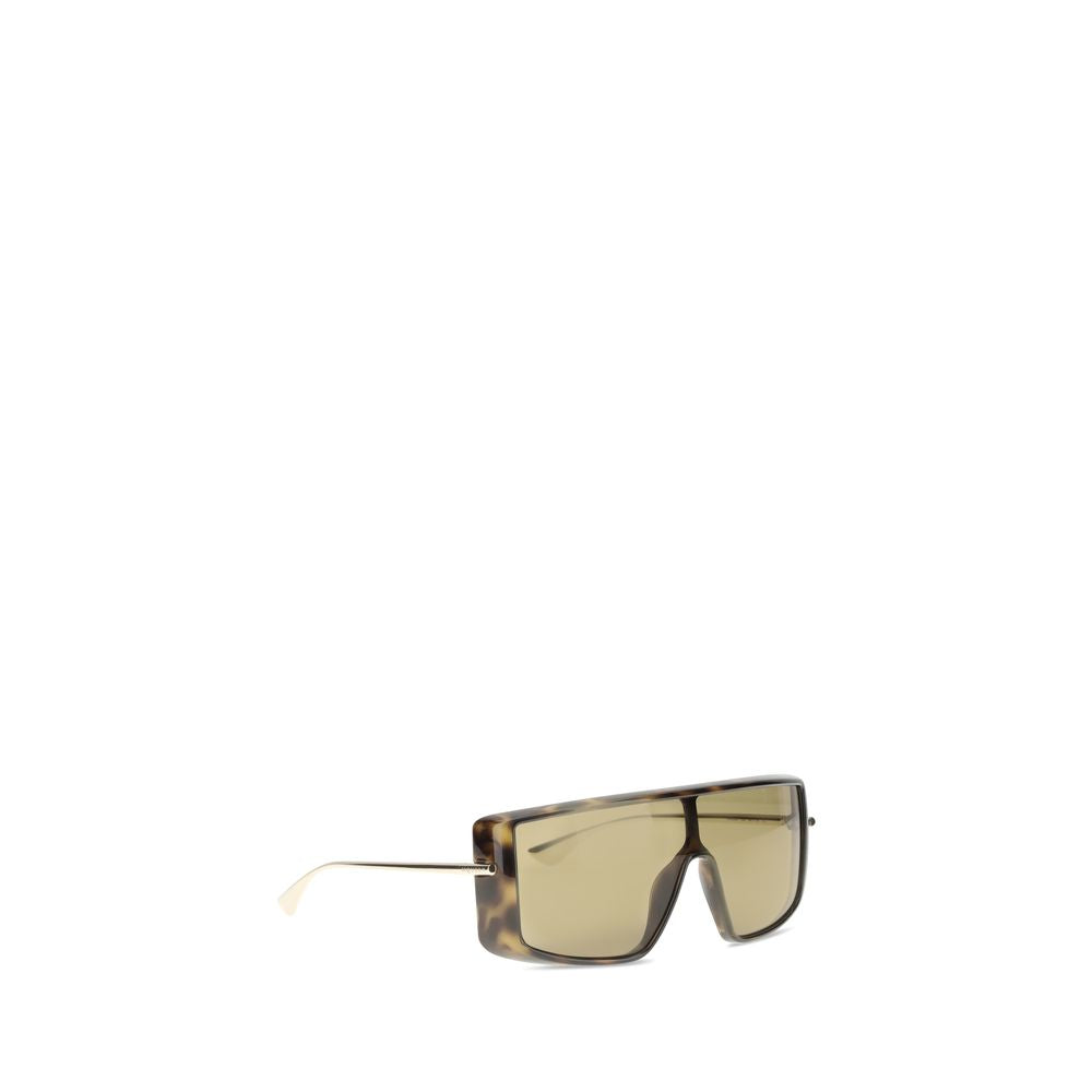 Alexander McQueen Havana T-Bar Visor Sunglasses - Walk-In Closet