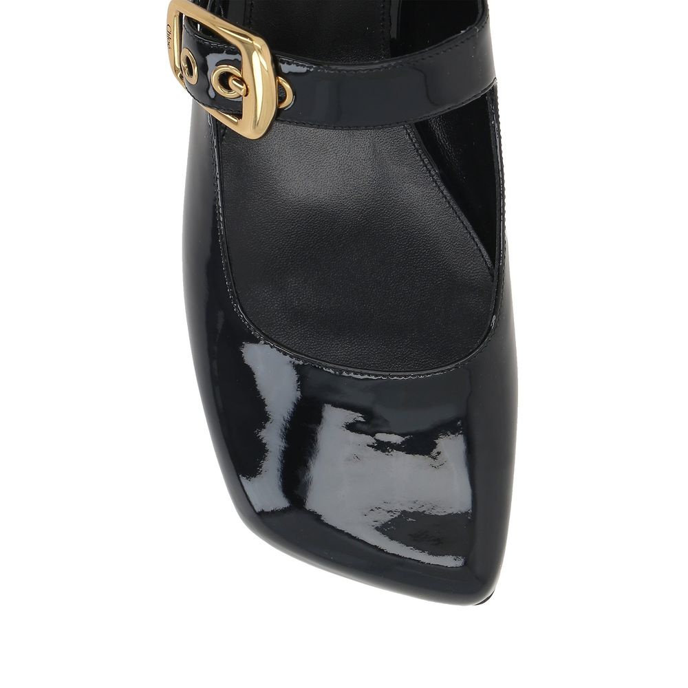 Chloé Chloè Mary-Jane Polly Ballerina Flats - Walk-In Closet