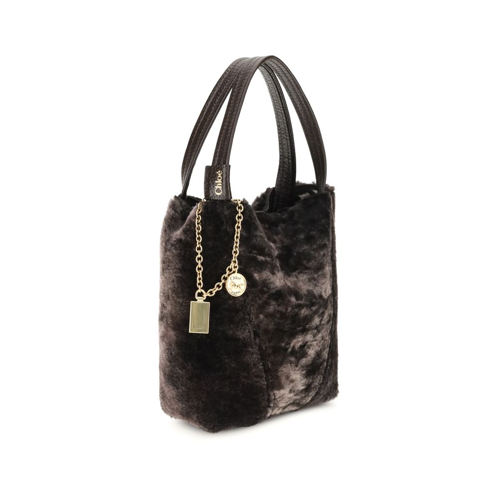 Chloé Shearling Spin Tote Bag - Walk-In Closet