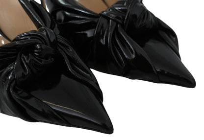 Jimmy Choo Elegant Black Leather Pointed Toe Pumps - Walk-In Closet