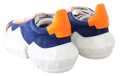 Jimmy Choo Electric Elegance Leather Mix Sneakers - Walk-In Closet