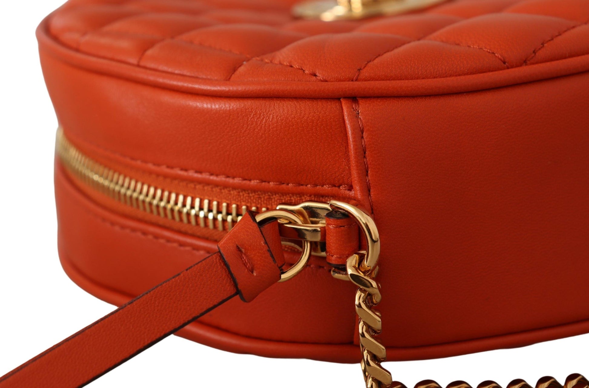 Versace Elegant Round Nappa Leather Crossbody Bag - Walk-In Closet