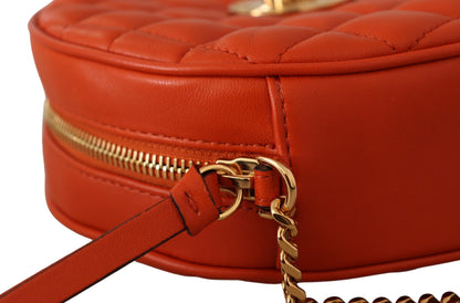 Versace Elegant Round Nappa Leather Crossbody Bag - Walk-In Closet