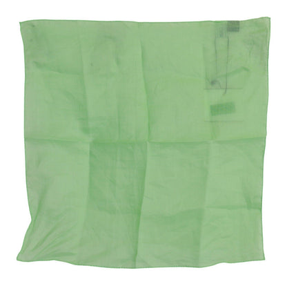 Versace Apple Green Linen Square Foulard Head Wrap Scarf - Walk-In Closet