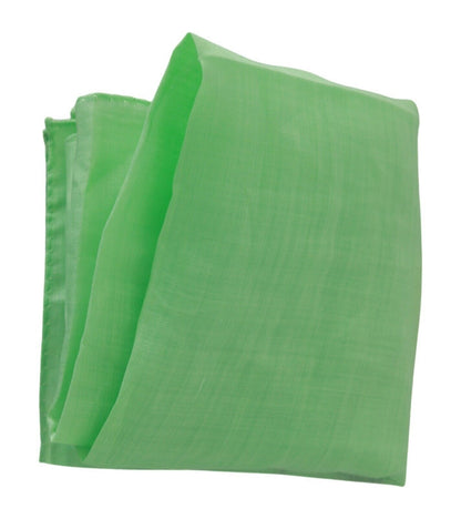 Versace Apple Green Linen Square Foulard Head Wrap Scarf - Walk-In Closet