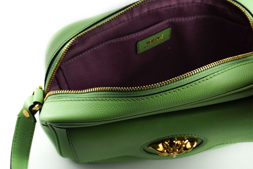 Versace Elegant Mint Green Leather Camera Case Bag - Walk-In Closet