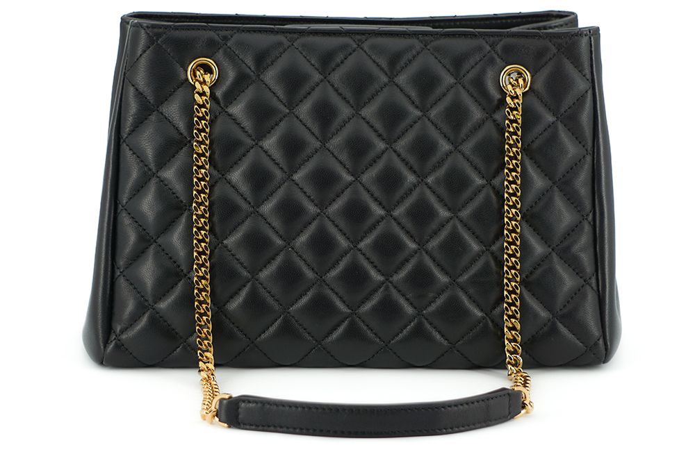 Versace Elegant Quilted Nappa Leather Tote Bag - Walk-In Closet