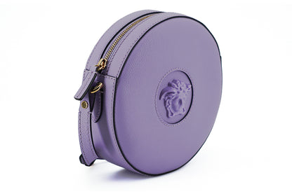 Versace Elegant Purple Round Shoulder Bag - Walk-In Closet