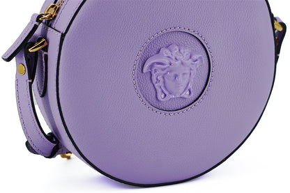 Versace Elegant Purple Round Shoulder Bag - Walk-In Closet