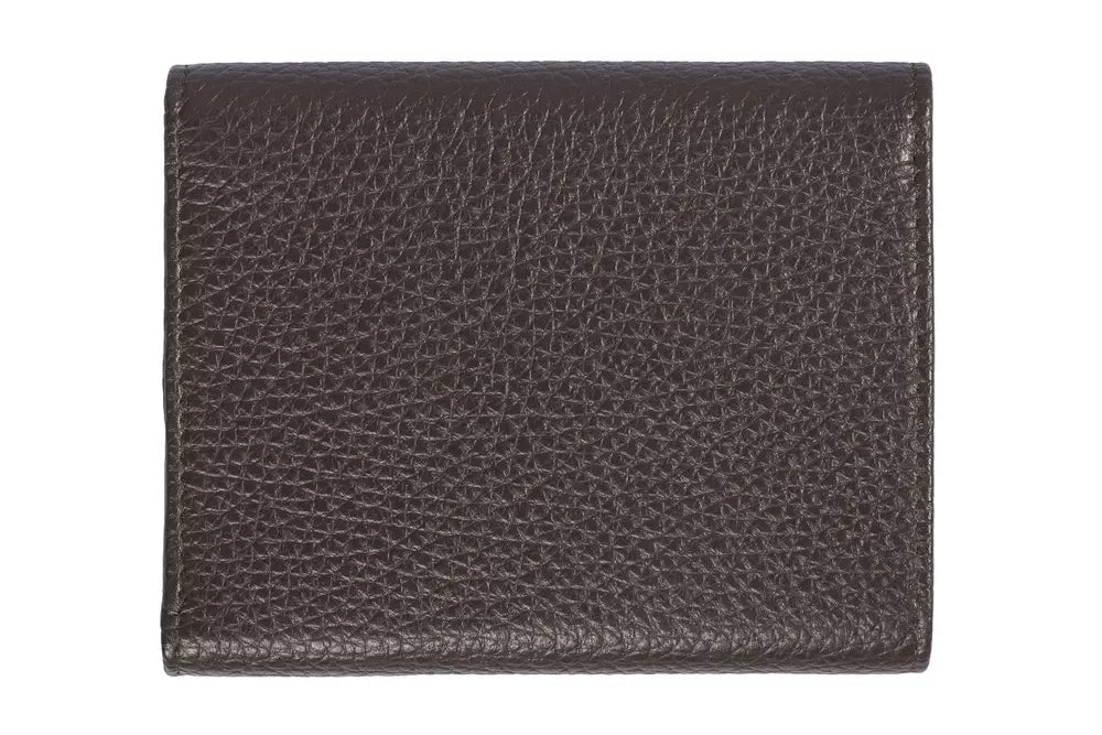 Trussardi Brown Leather Women Wallet - Walk-In Closet