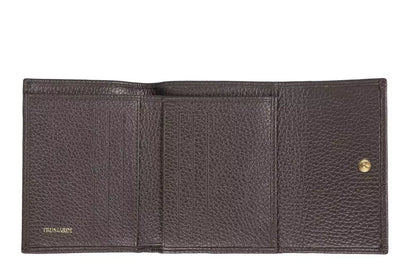 Trussardi Brown Leather Women Wallet - Walk-In Closet