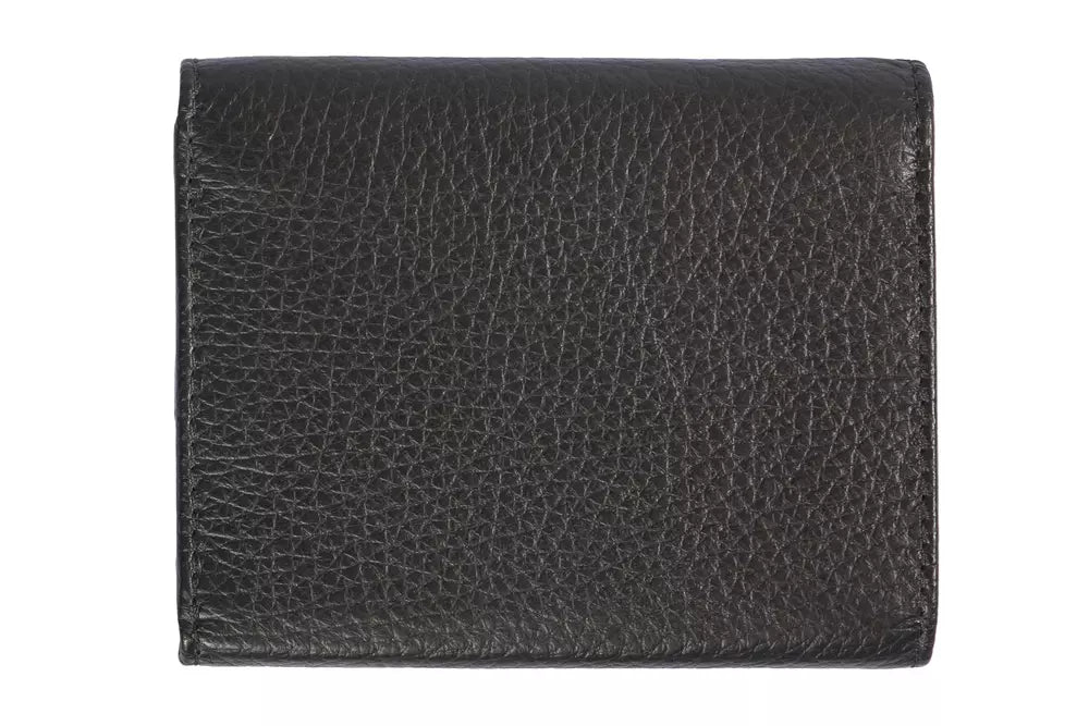 Trussardi Black Leather Women Wallet - Walk-In Closet