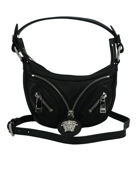 Versace Elegant Black Mini Hobo Shoulder Bag - Walk-In Closet