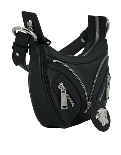 Versace Elegant Black Mini Hobo Shoulder Bag - Walk-In Closet