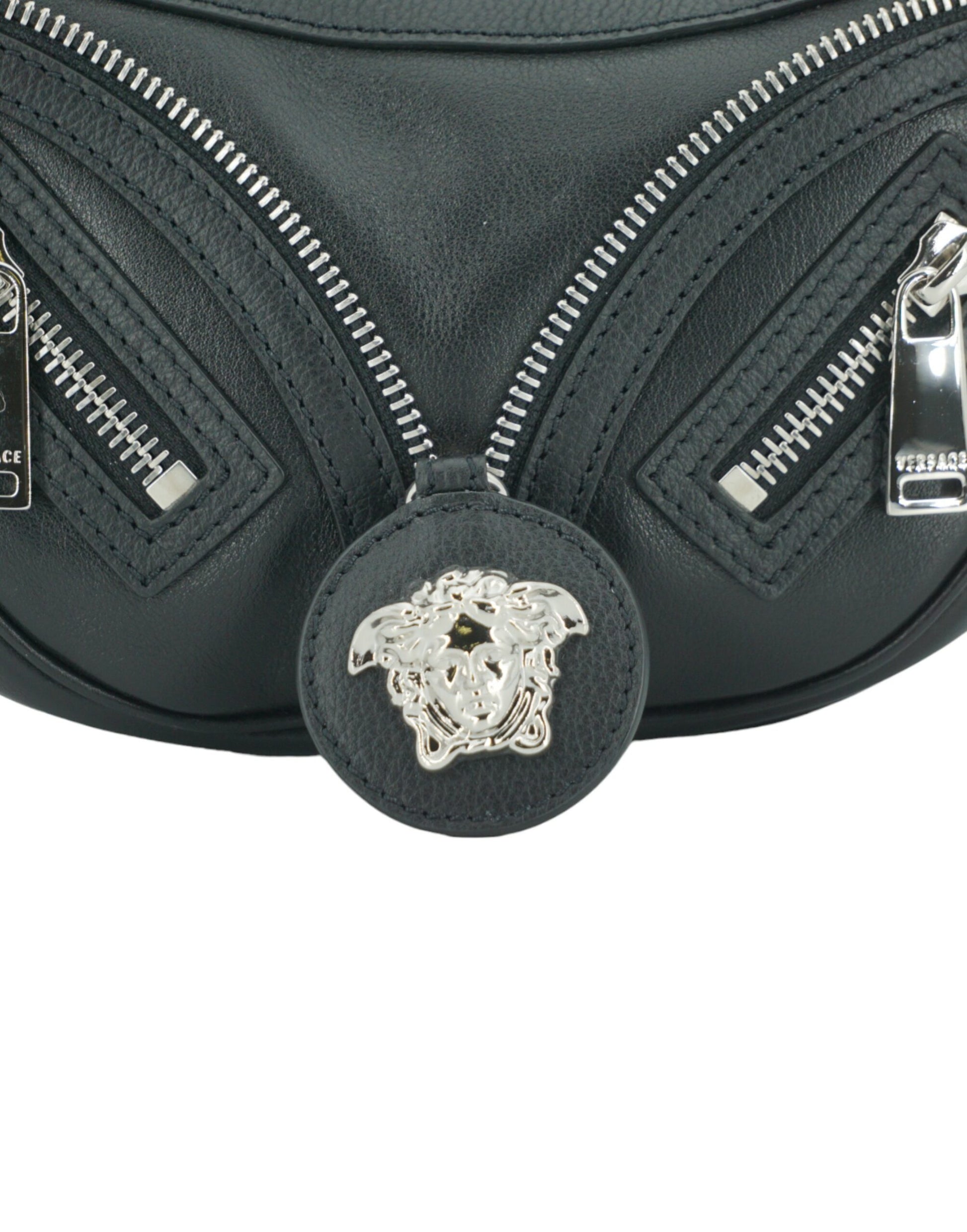 Versace Elegant Black Mini Hobo Shoulder Bag - Walk-In Closet