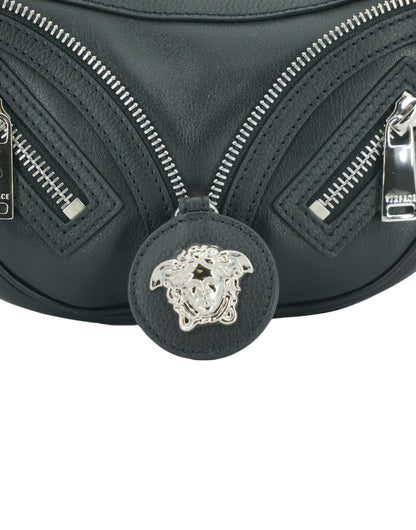 Versace Elegant Black Mini Hobo Shoulder Bag - Walk-In Closet