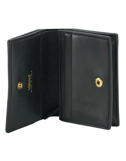 Versace Elegant Compact Leather Wallet in Brown - Walk-In Closet