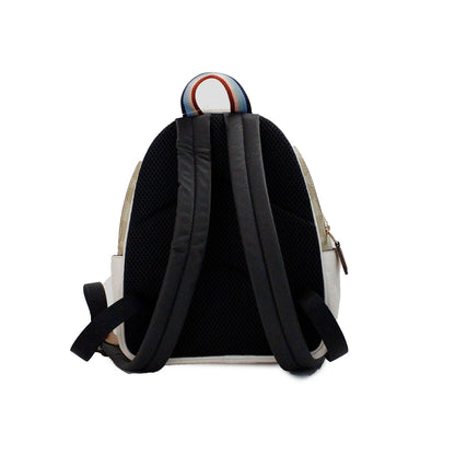 COACH Mini Court Signature Pear Motif Shoulder Backpack Bookbag Bag Chalk Taffy - Walk-In Closet