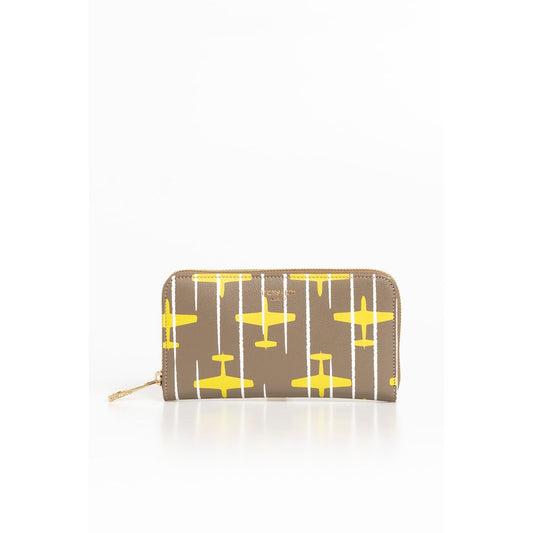 Trussardi Beige Leather Women Wallet - Walk-In Closet