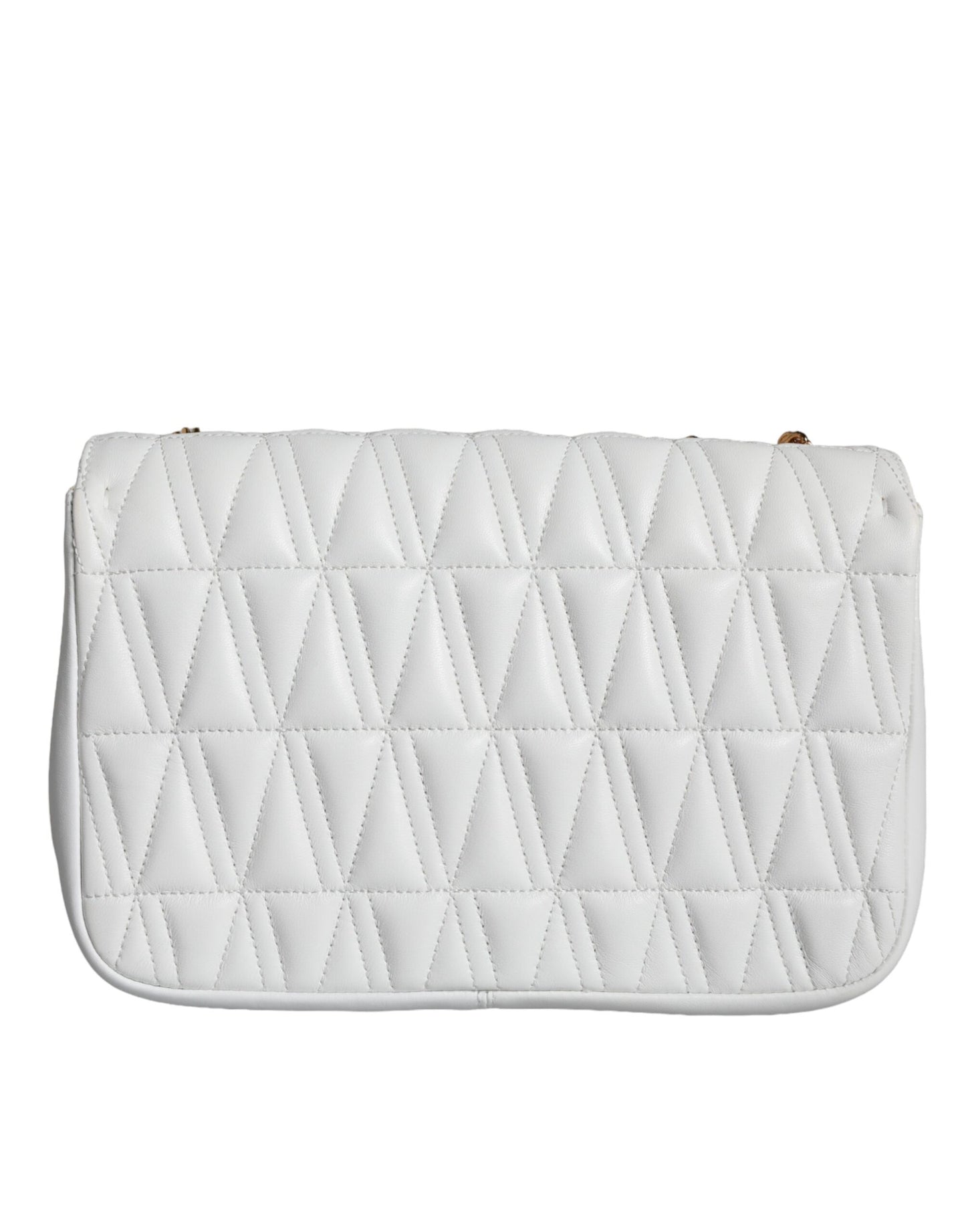 Versace White Mini Nappa Leather Crossbody Shoulder Bag - Walk-In Closet