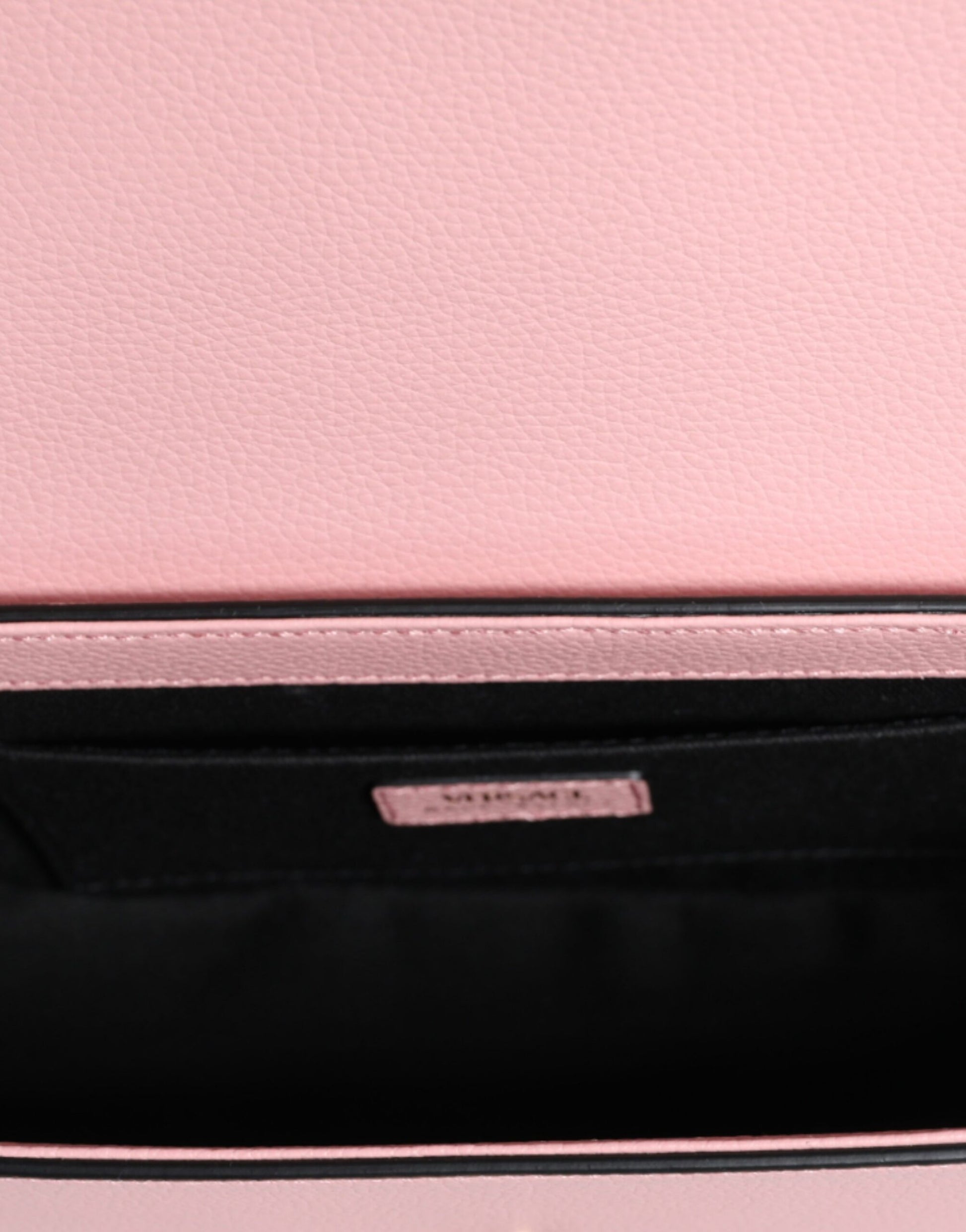 Versace Pink Grainy Calf Leather Logo Crossbody Shoulder Bag - Walk-In Closet