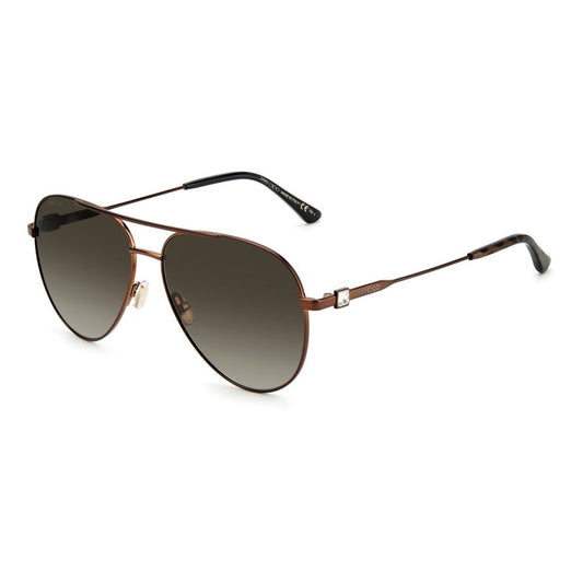 Jimmy Choo Brown Metal Sunglasses - Walk-In Closet