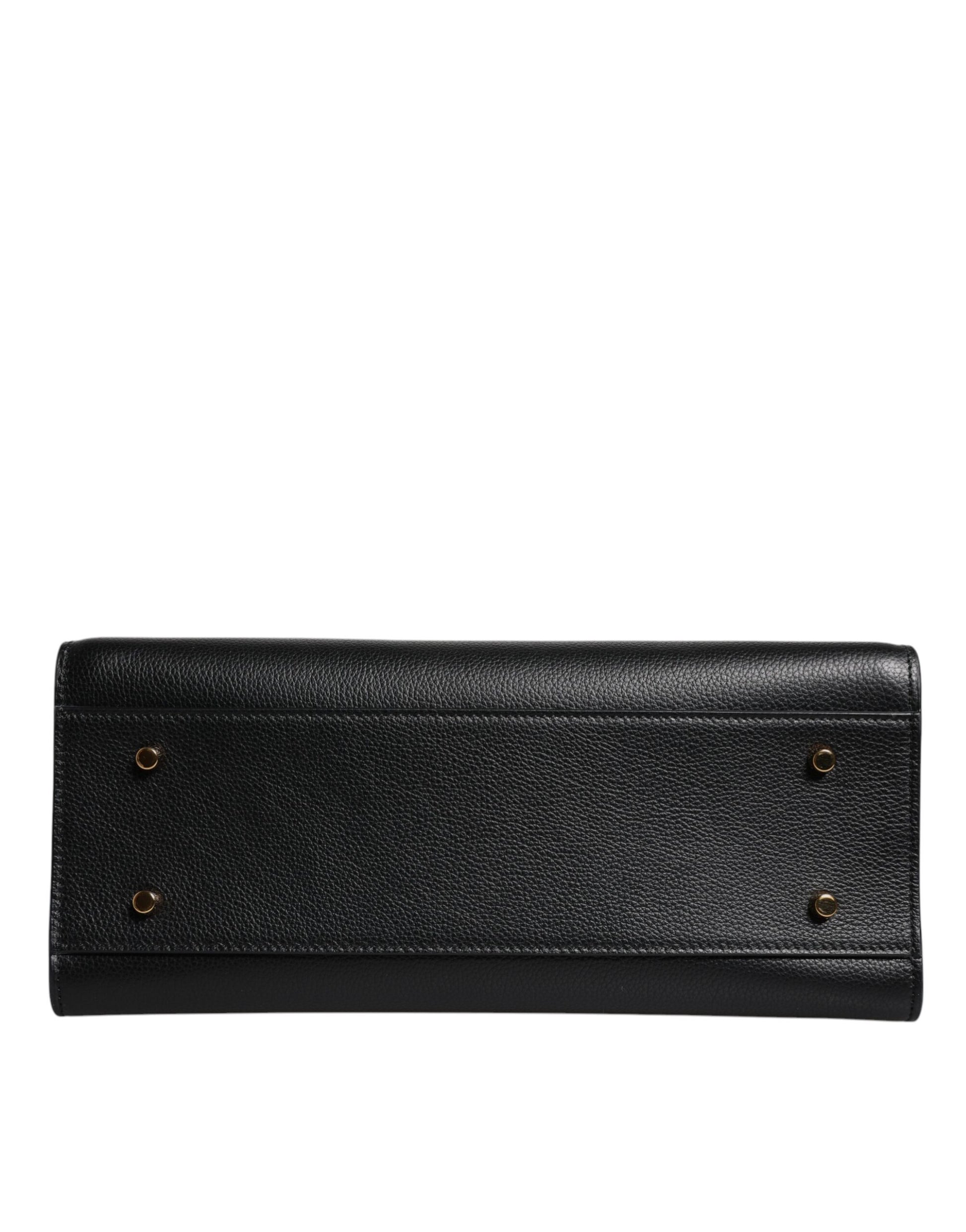 Versace Black Large Leather Top Handle Shoulder Crossbody Bag - Walk-In Closet