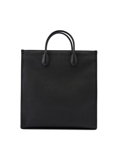 Gucci Black Leather Logo Medium Tote Bag - Walk-In Closet