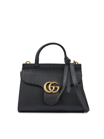Gucci Black Leather GG Marmont Handbag - Walk-In Closet