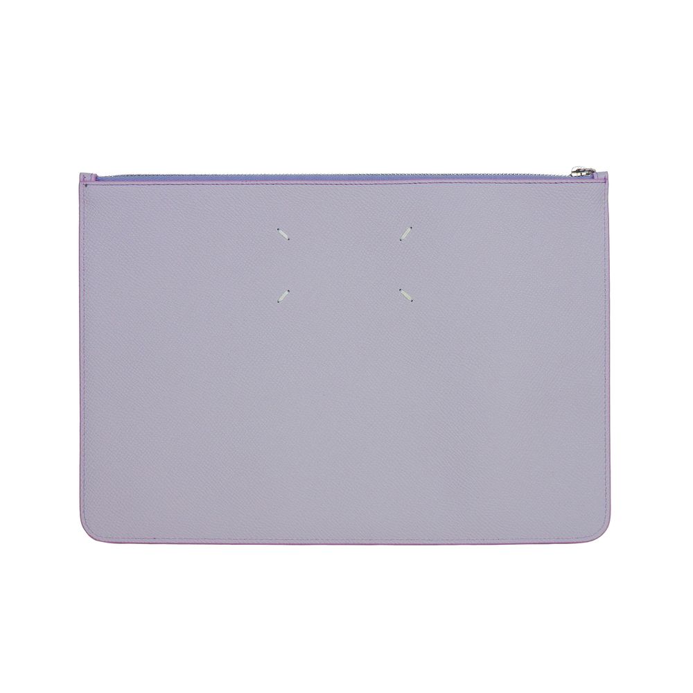 Maison Margiela Purple Calfskin Clutch Bag - Walk-In Closet