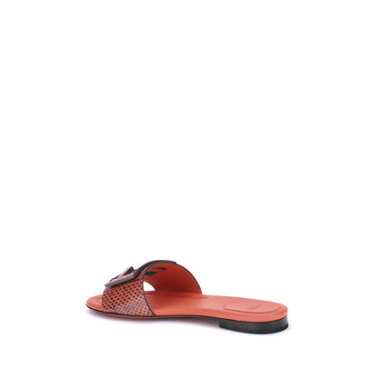 Fendi Python print Sandals - Walk-In Closet