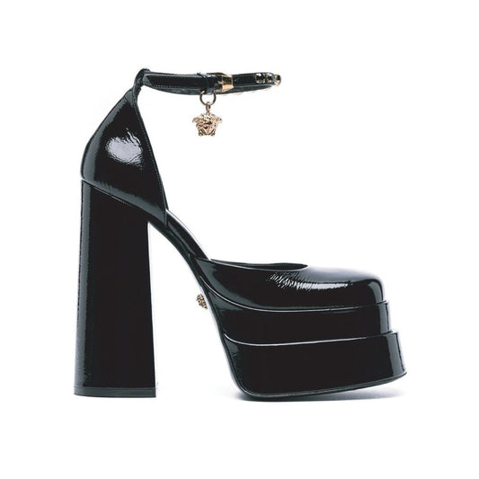 Versace Leather Platform Sandals - Walk-In Closet