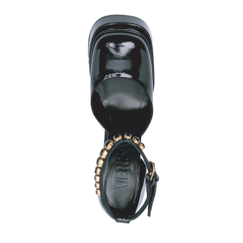 Versace Leather Platform Sandals - Walk-In Closet